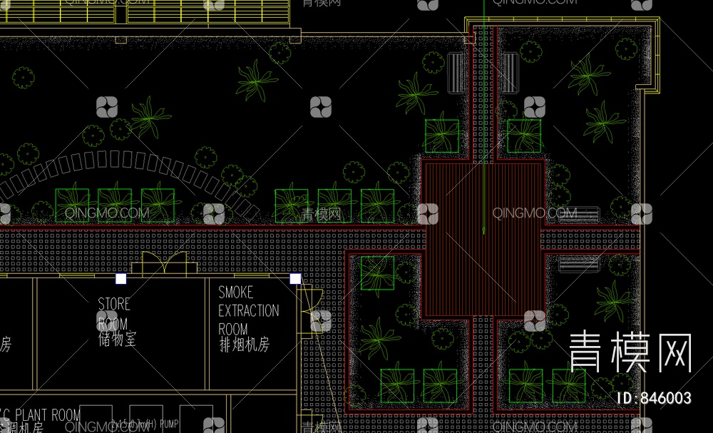 花园平面图 屋顶花园平面图 花园平面图 景观平面图【ID:846003】