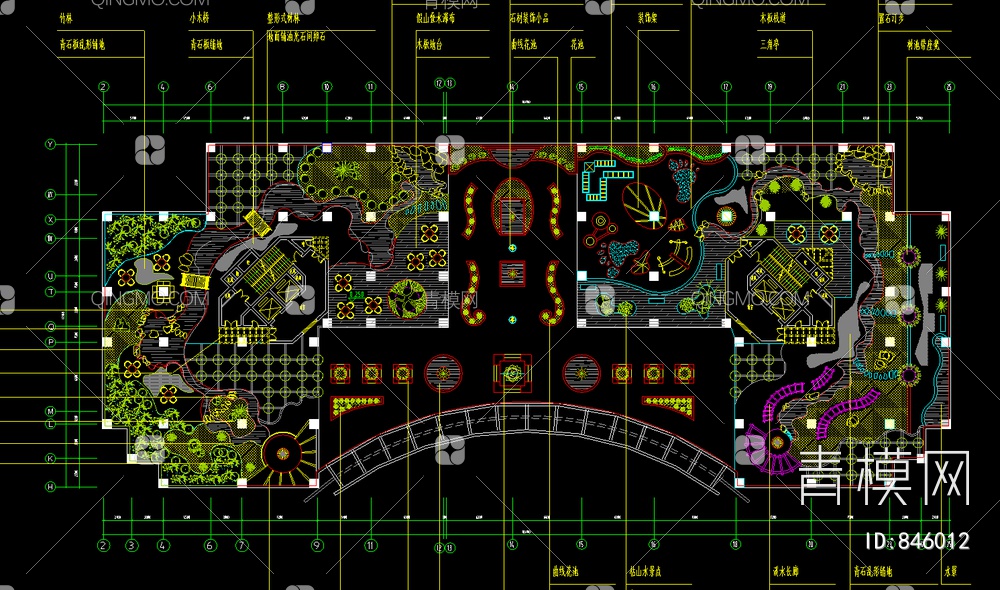 花园平面图 屋顶花园平面图 花园平面图 景观平面图【ID:846012】