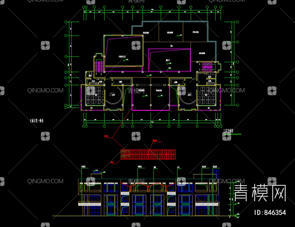 幼儿园施工图 幼儿园建筑施工图【ID:846354】