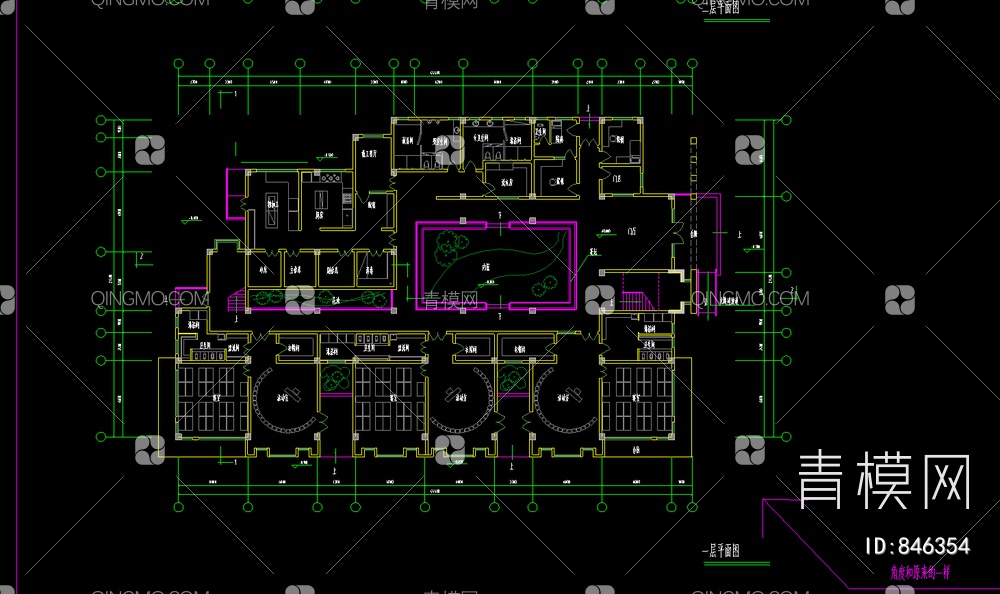 幼儿园施工图 幼儿园建筑施工图【ID:846354】