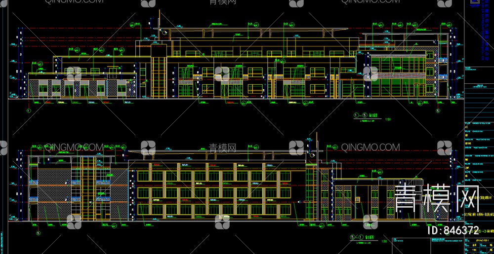 幼儿园施工图 幼儿园建筑施工图【ID:846372】
