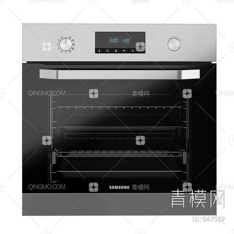 68L 烤箱 内置烤箱 by Samsung3D模型下载【ID:847569】
