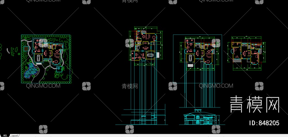 北京郊区别墅单体设计方案【ID:848205】