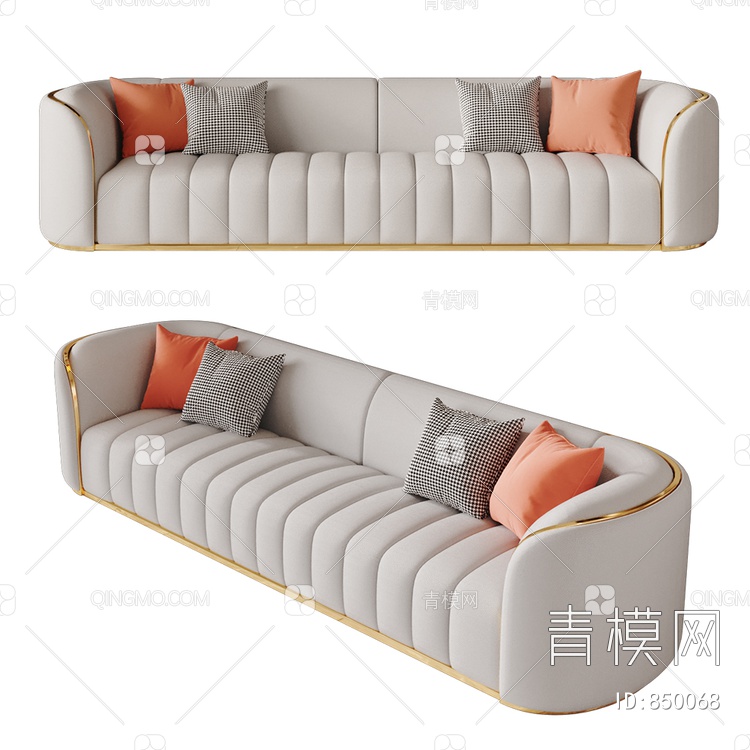 多人沙发3D模型下载【ID:850068】