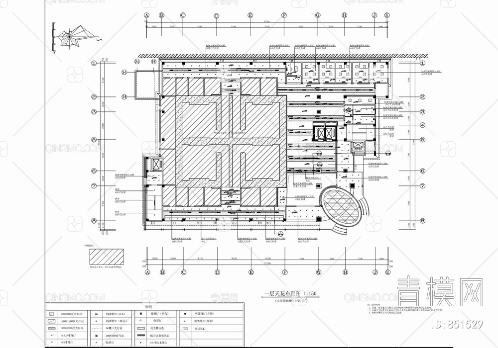 某医院放疗楼(共5层）CAD施工图【ID:851529】