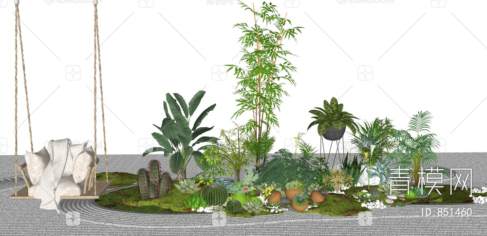 景观植物SU模型下载【ID:851460】