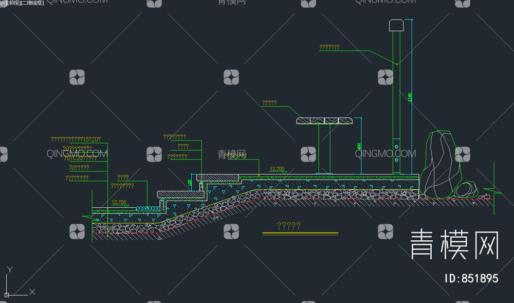 台阶详图方案施工图【ID:851895】