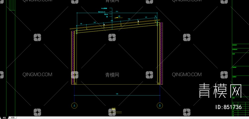 某公司彩钢工程CAD【ID:851736】