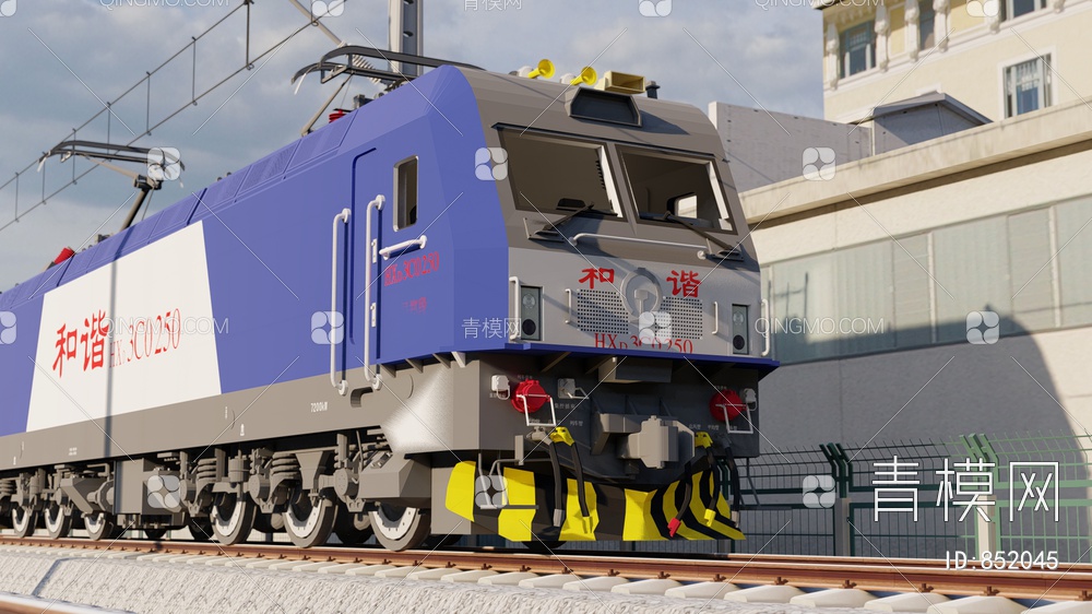 HXD电力机车 火车3D模型下载【ID:852045】