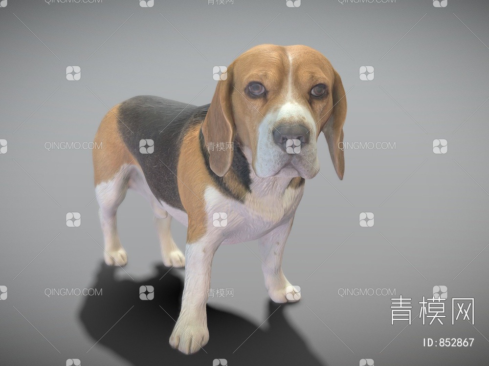 宠物狗3D模型下载【ID:852867】