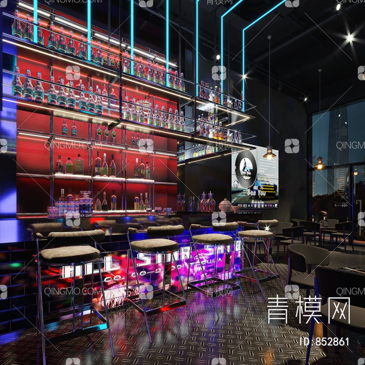 音乐酒吧3D模型下载【ID:852861】