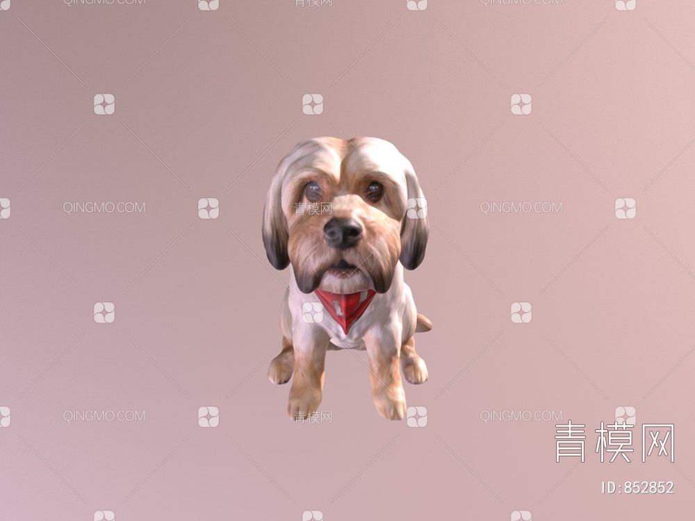 宠物狗3D模型下载【ID:852852】