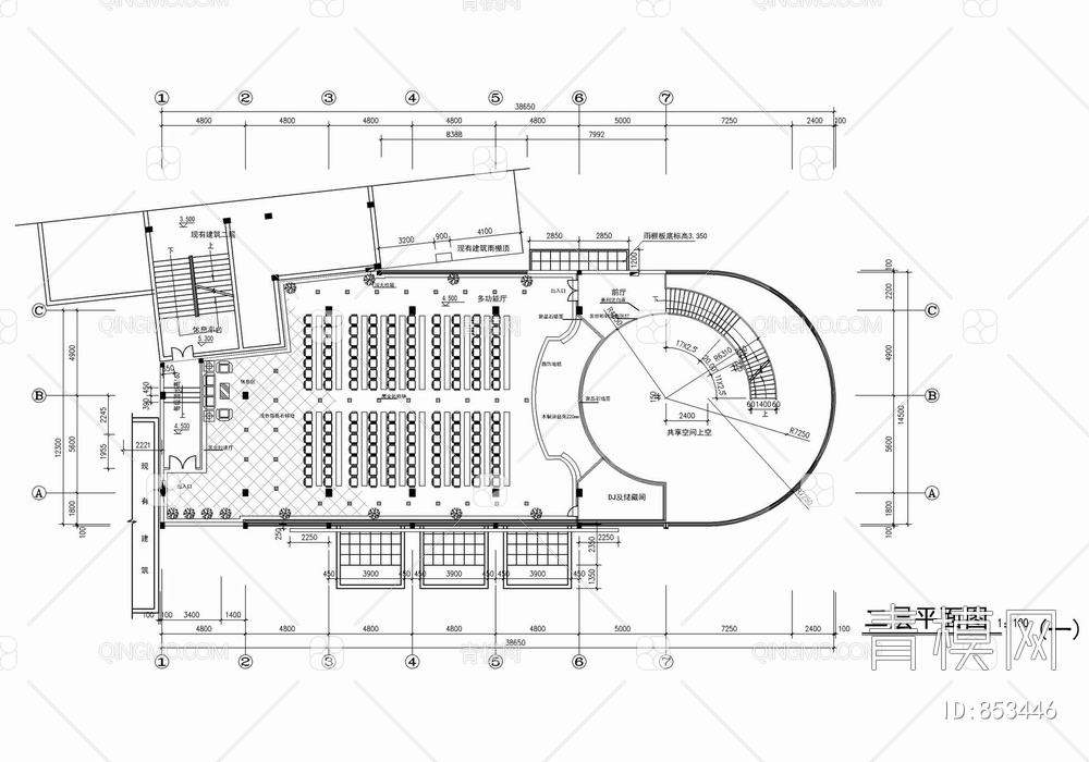 某商业银行CAD施工图【ID:853446】