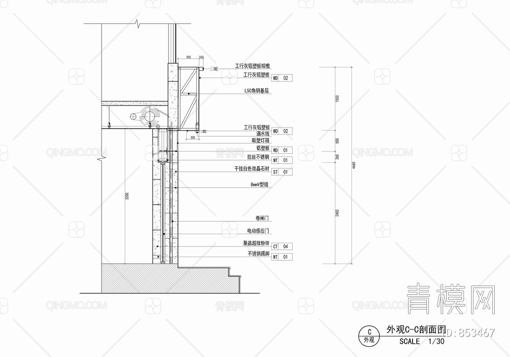中国工商银行某支行CAD施工图【ID:853467】