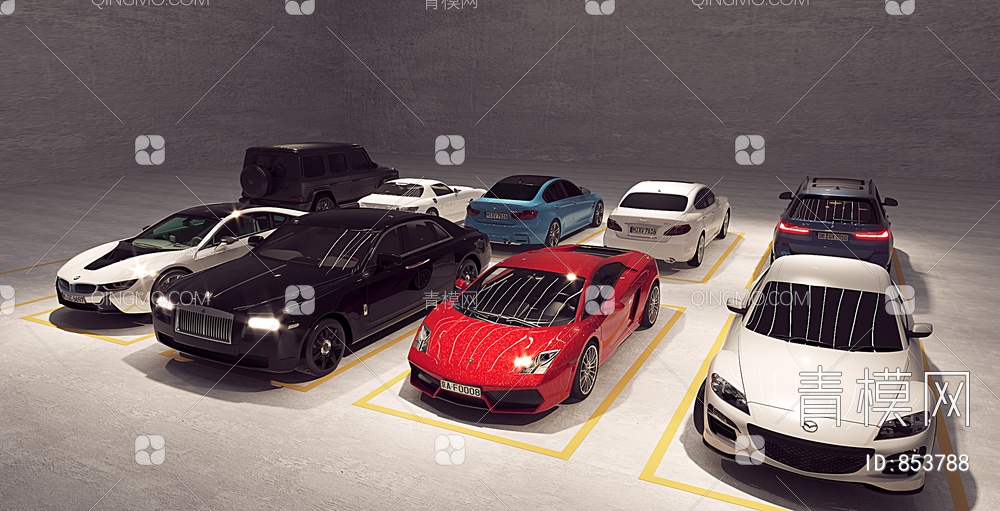 汽车,跑车,豪车3D模型下载【ID:853788】