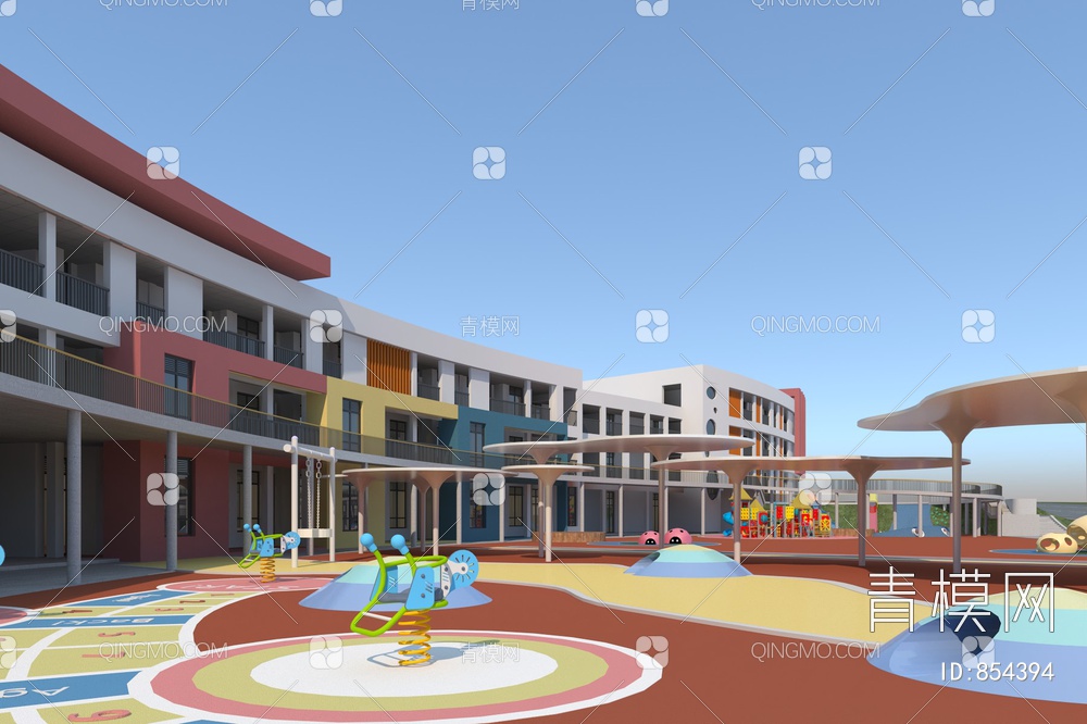 学校  幼儿园3D模型下载【ID:854394】