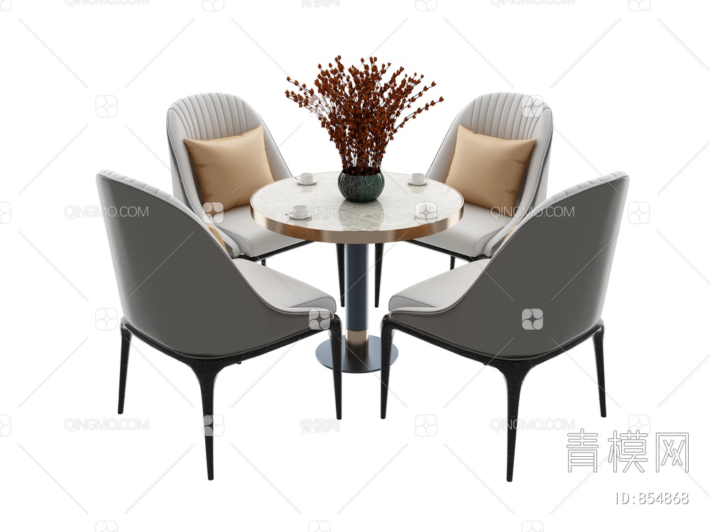 餐桌椅组合3D模型下载【ID:854868】