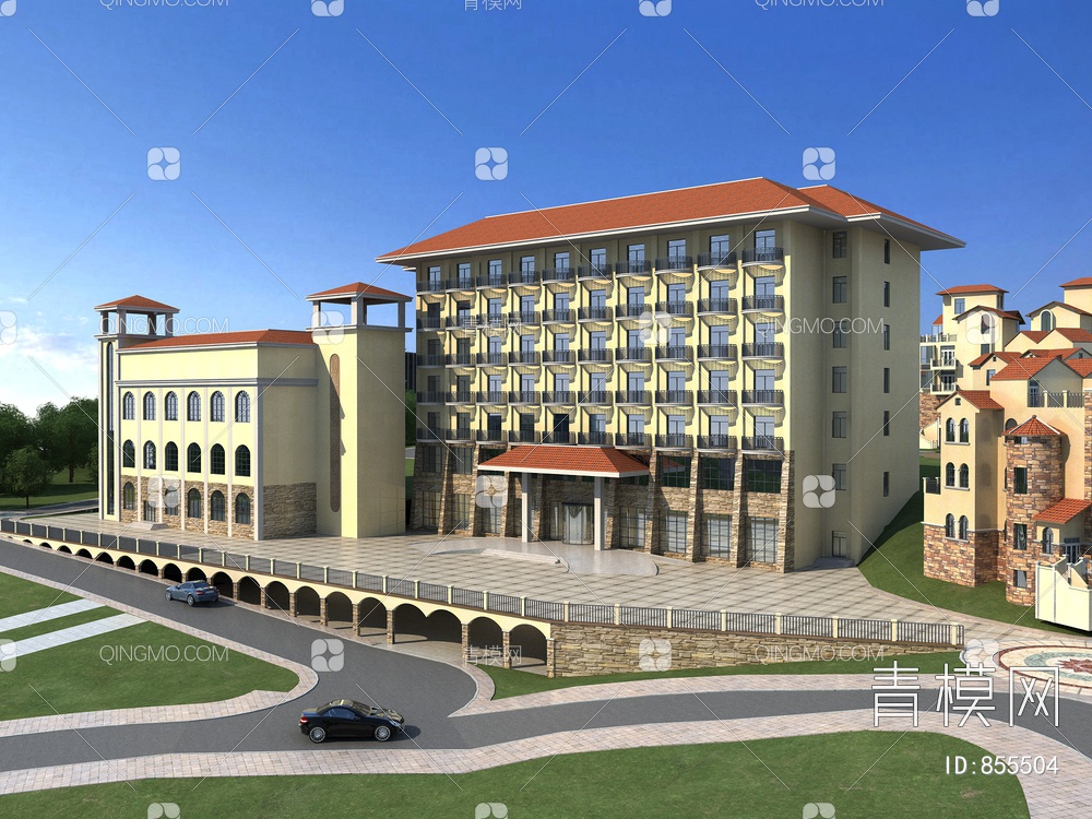 酒店3D模型下载【ID:855504】