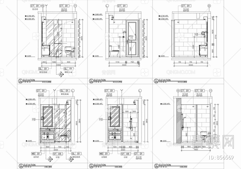 CCD京基别墅CAD施工图+效果图   家装  豪宅 私宅【ID:856569】