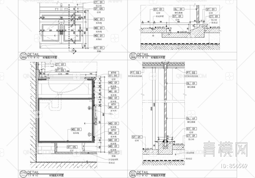 CCD京基别墅CAD施工图+效果图   家装  豪宅 私宅【ID:856569】