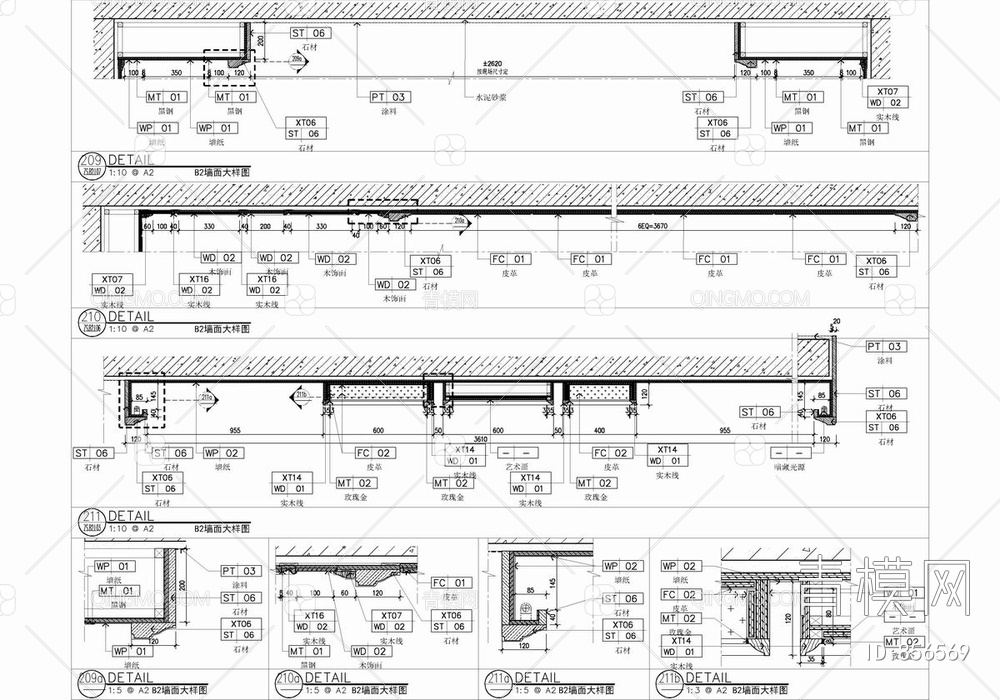 CCD京基别墅CAD施工图+效果图   家装  豪宅 私宅【ID:856569】