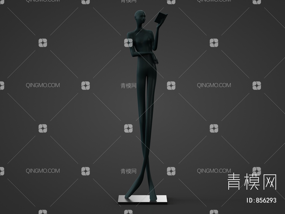 人物雕塑3D模型下载【ID:856293】