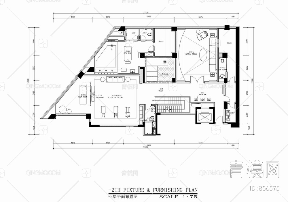 CCD京基别墅CAD施工图+效果图   家装  豪宅 私宅【ID:856575】