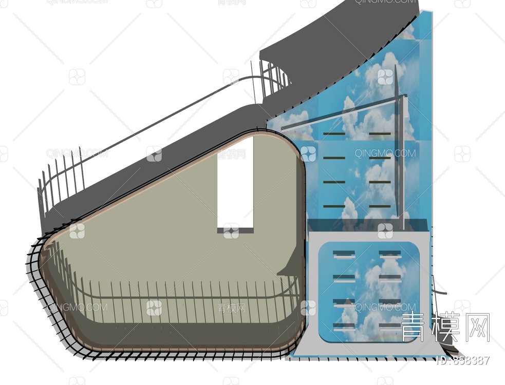 森林系列儿童活动空间SU模型下载【ID:858387】