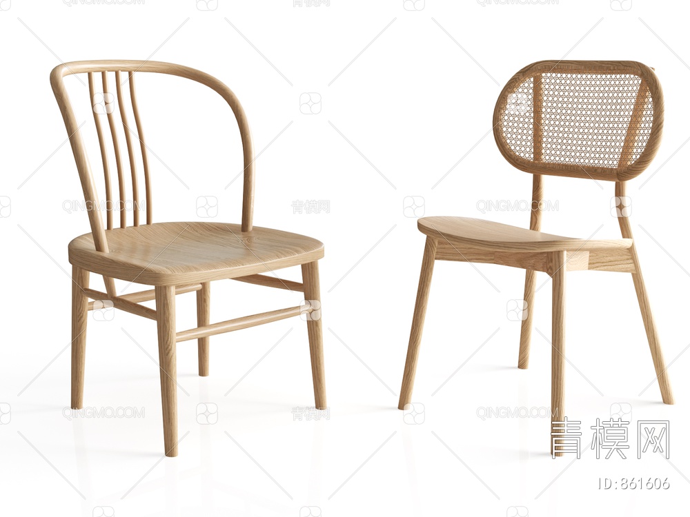 餐椅3D模型下载【ID:861606】
