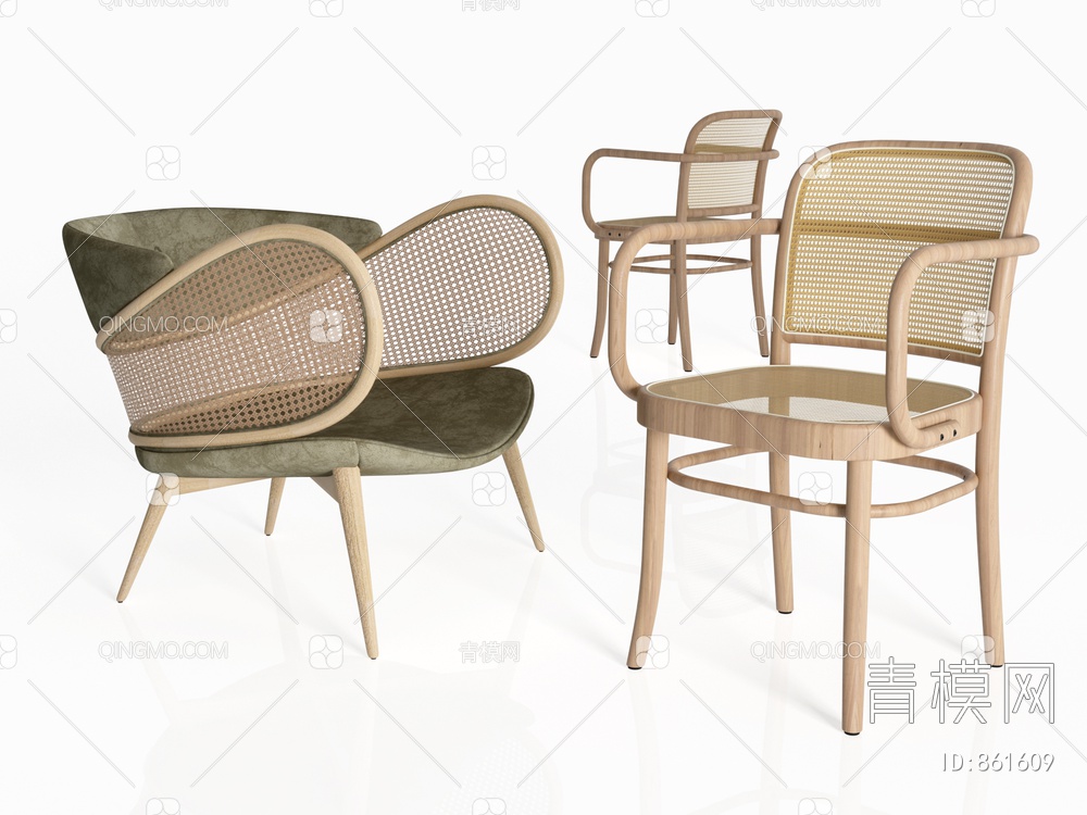 餐椅3D模型下载【ID:861609】