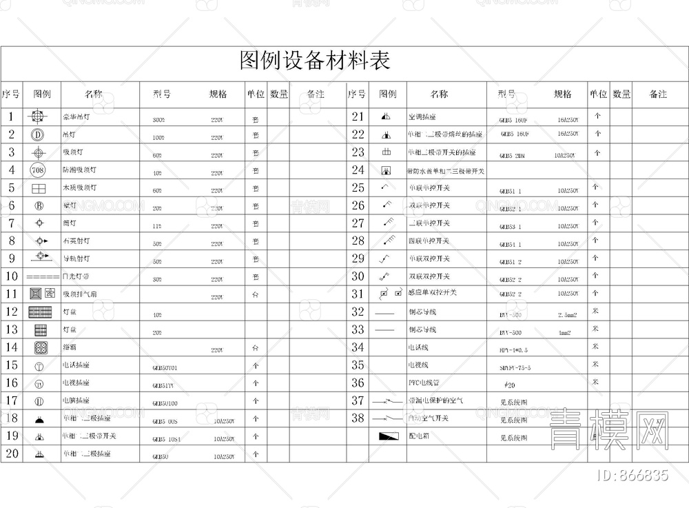 平立面图库（沙发，餐桌，灯具，五金，洁具，书桌，罗马柱，节点大样，图例，汽车，植物，装饰品）【ID:866835】