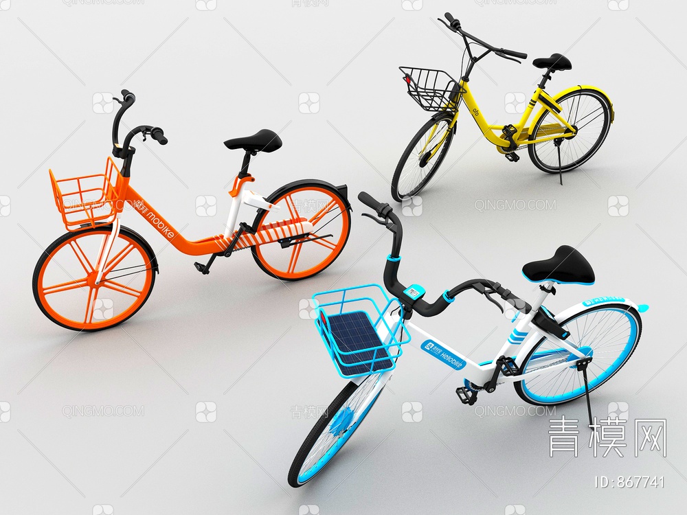 自行车3D模型下载【ID:867741】