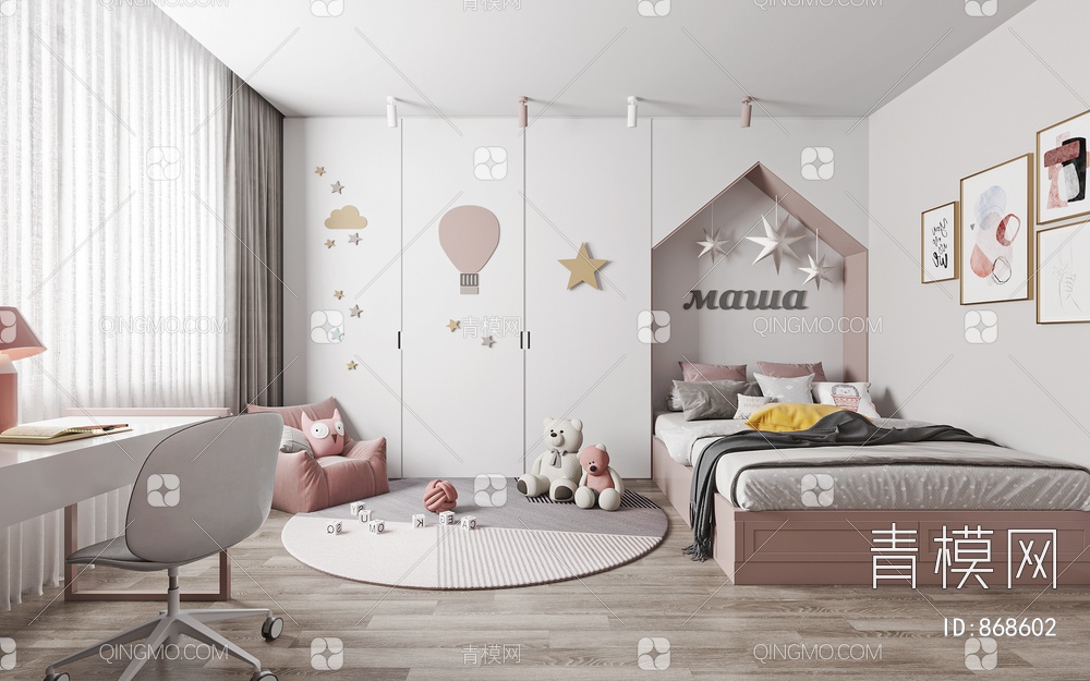 儿童卧室3D模型下载【ID:868602】