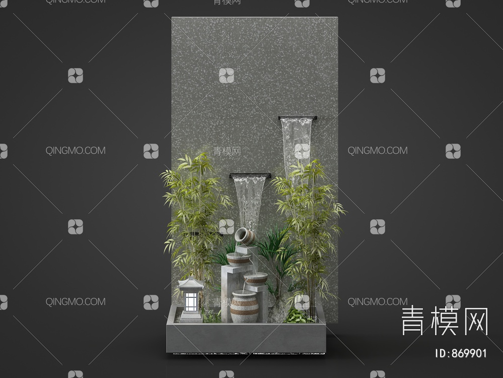 室内景观小品3D模型下载【ID:869901】