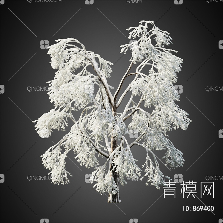冬季树木3D模型下载【ID:869400】