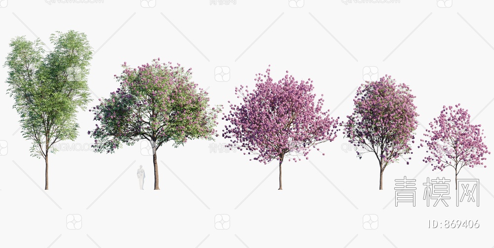 景观树 桃树3D模型下载【ID:869406】