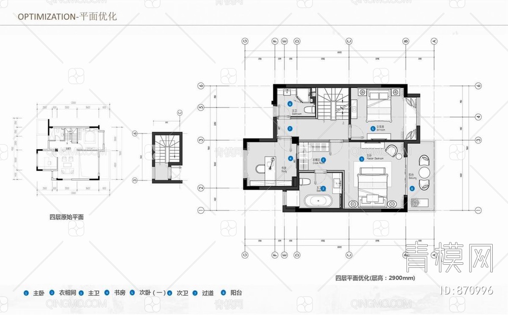 185㎡样板房CAD施工图+效果图+方案文本  洋房样板房  家装 私宅【ID:870996】