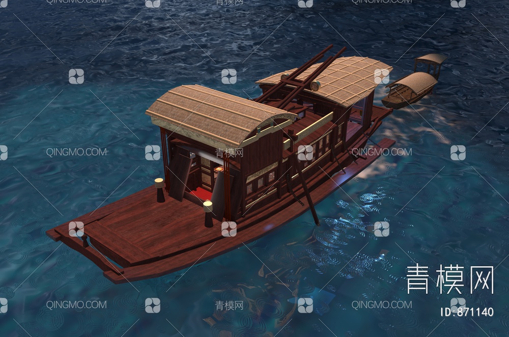 红船 木船 遗址3D模型下载【ID:871140】