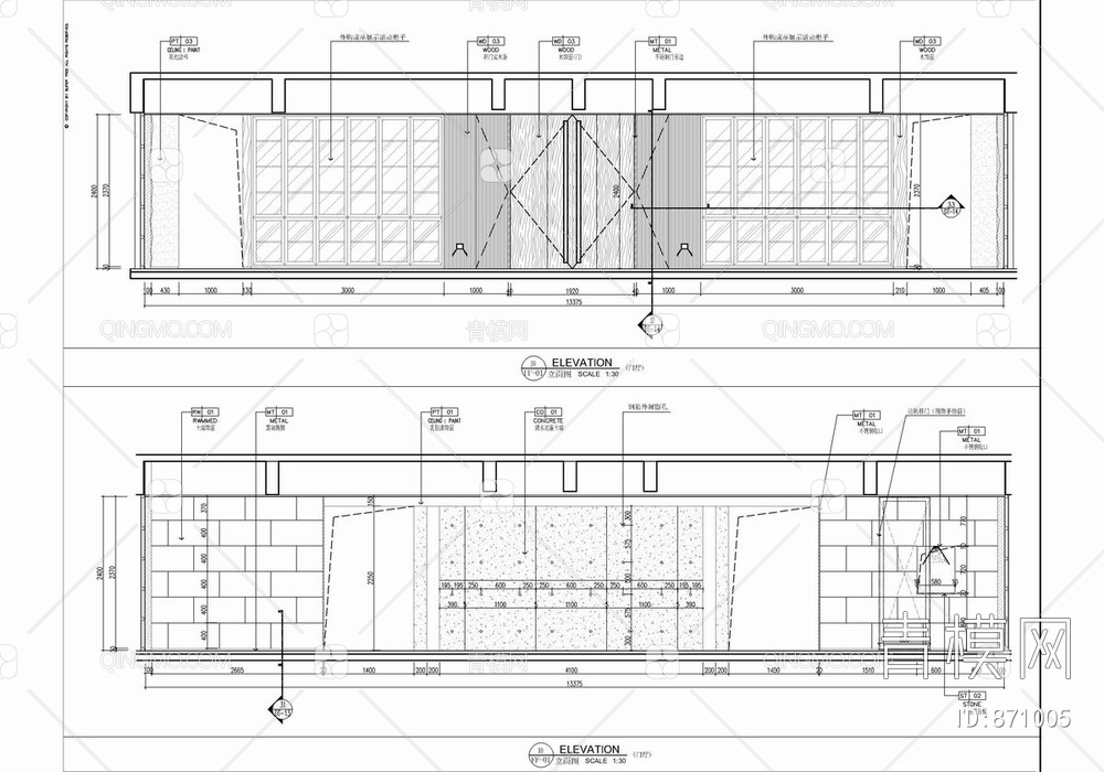 大平层（800平）私宅CAD施工图+效果图+方案文本   家装  别墅 豪宅【ID:871005】