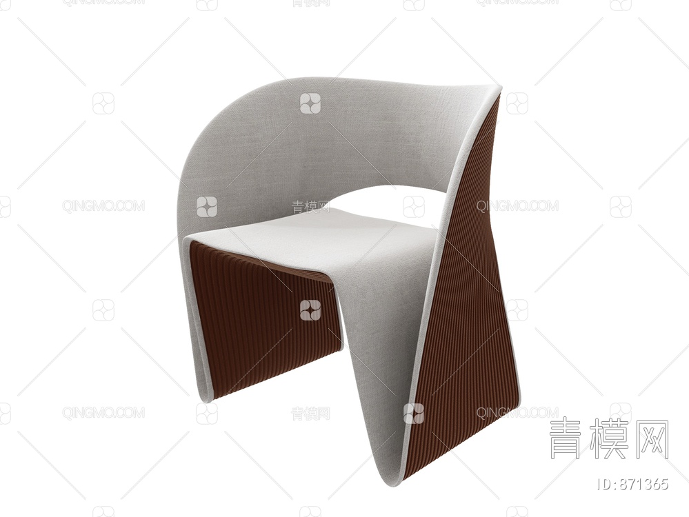 休闲单人椅3D模型下载【ID:871365】