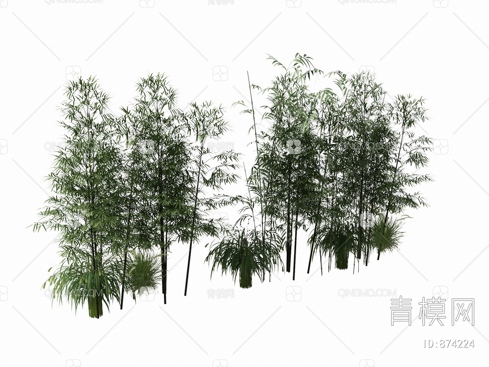 景观竹3D模型下载【ID:874224】
