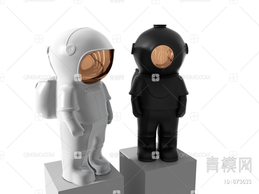 宇航员摆件3D模型下载【ID:873633】