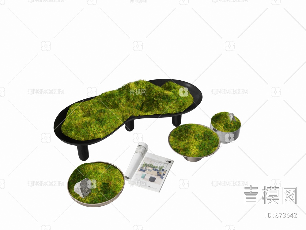苔藓 植物3D模型下载【ID:873642】