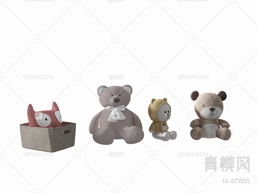 儿童玩具熊3D模型下载【ID:873555】