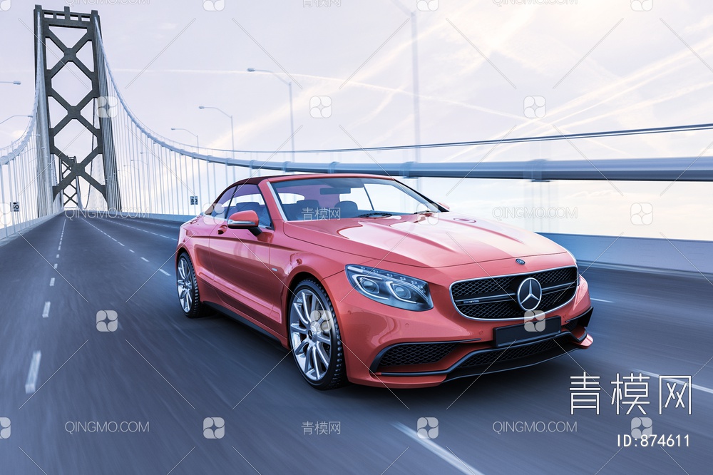 奔驰汽车2014版 含高清材质3D模型下载【ID:874611】