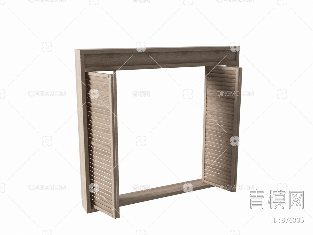 木质折叠门3D模型下载【ID:876336】