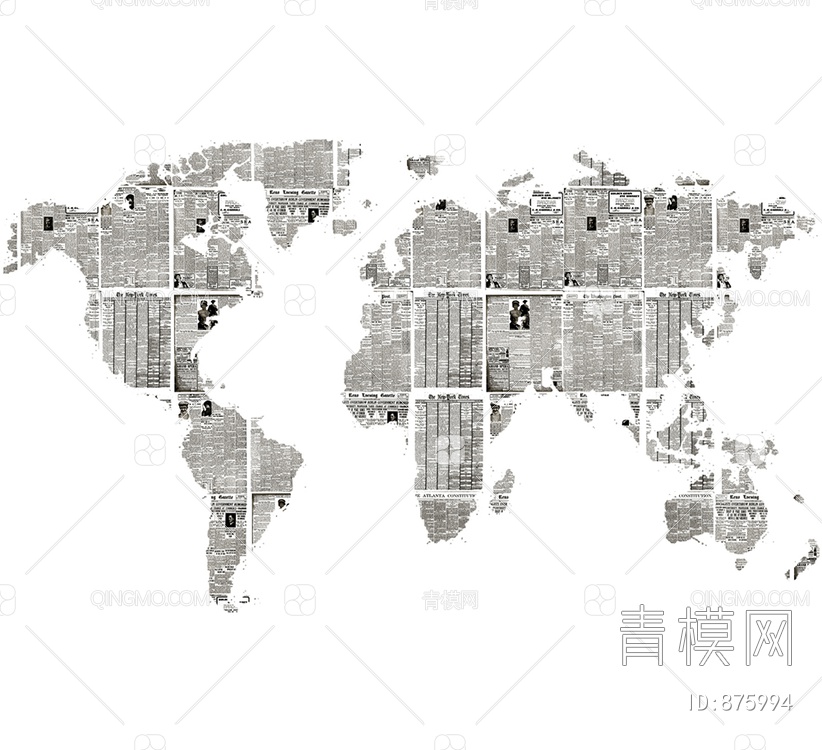 世界地图 儿童房卡通壁纸贴图下载【ID:875994】