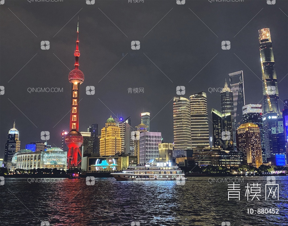 上海夜景贴图下载【ID:880452】