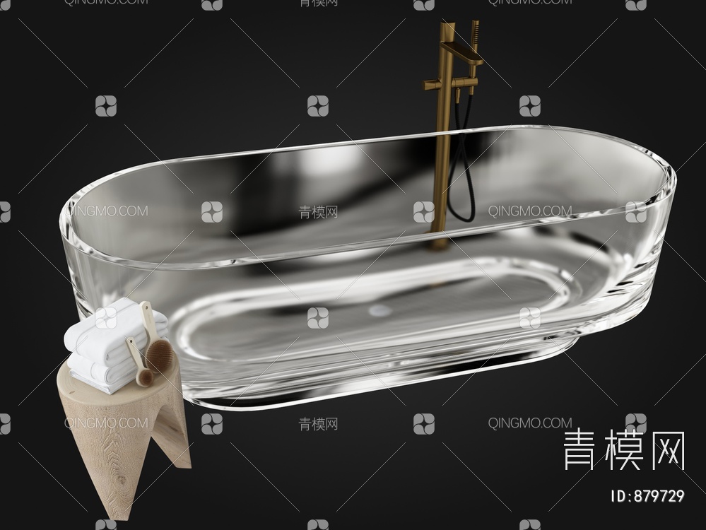 透明浴缸3D模型下载【ID:879729】