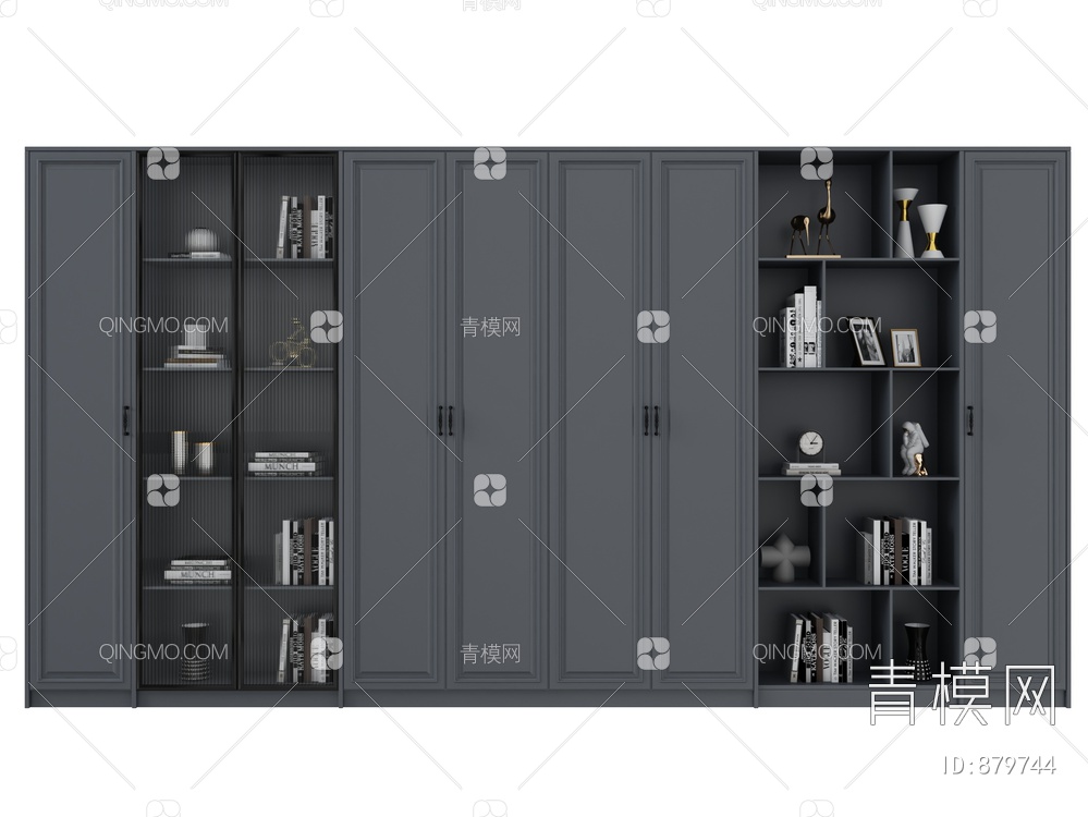 装饰柜3D模型下载【ID:879744】